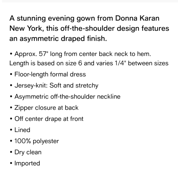 Donna Karen Elegant Red Off-Shoulder Evening Gown - Picture 9 of 9